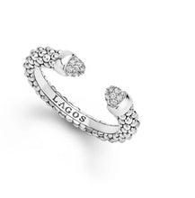 Load image into Gallery viewer, LAGOS Silver Diamond Mini Versa Stacking Ring
