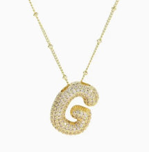 Load image into Gallery viewer, Balloon Bubble Initial Necklace
