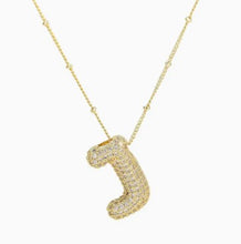 Load image into Gallery viewer, Balloon Bubble Initial Necklace
