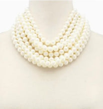 Load image into Gallery viewer, Chunky Beaded Layered Magnetic Necklace
