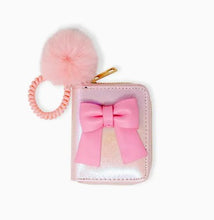 Load image into Gallery viewer, Shiny Jumbo Bow Spiral Strap Wallet
