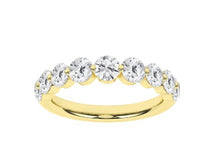 Load image into Gallery viewer, 14K YG 9-Stone Anniversary Band
