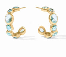 Load image into Gallery viewer, Bahamian Blue Kaleidoscope Hoop
