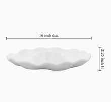 Load image into Gallery viewer, White 16" Melamine Chip &amp; Dip
