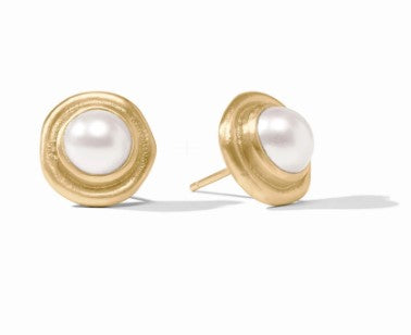 Pearl Wave Stud Earring