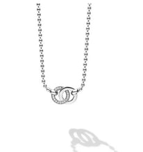 Load image into Gallery viewer, LAGOS Silver Interlocking Diamond Pendant Necklace
