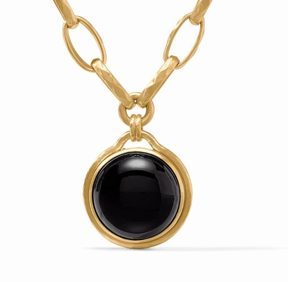 Obsidian Black Solara Statement Necklace