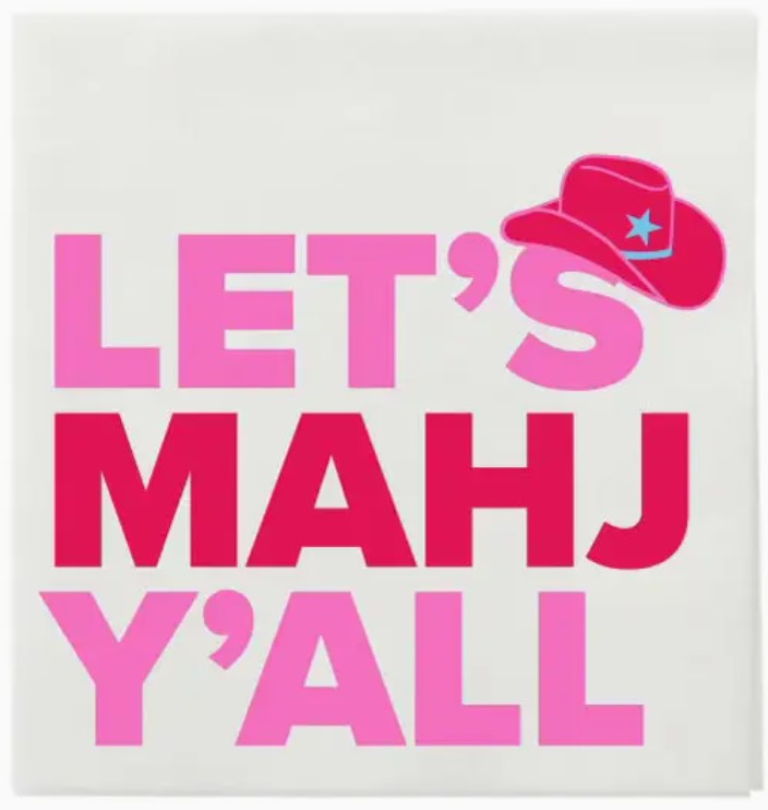 Let's Mahj Y'all Cocktail Napkins