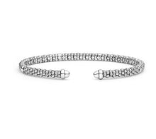 Load image into Gallery viewer, LAGOS Silver Caviar Beaded Mini Versa Torque Bracelet | 3mm
