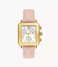 Load image into Gallery viewer, Deco Sport Chronograph Gold-Plated Ballet Pink Silicone Watch
