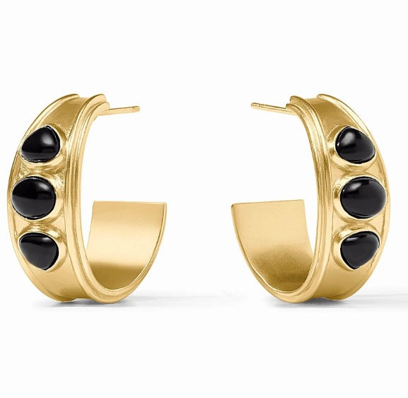 Obsidian Black Dolce Medium Hoop