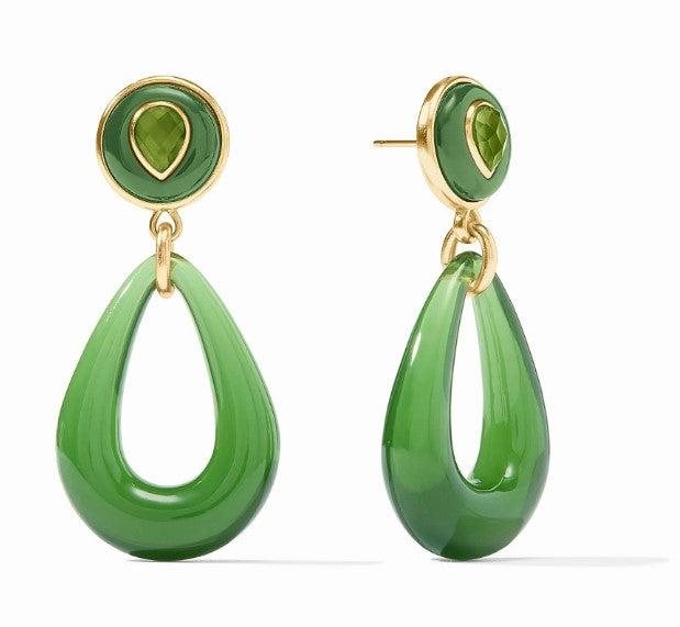 Palmetto Green Carnaby Statement Earring