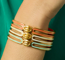 Load image into Gallery viewer, Laguna Enamel Hinge Bangle
