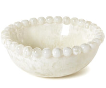 Load image into Gallery viewer, Modern Pop White Beaded Rim Bowl
