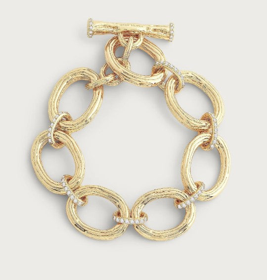 Gold Enchanted Forest Chain Link Bracelet