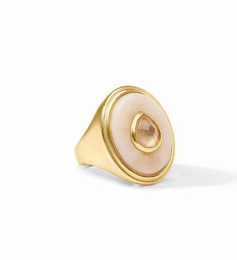Ivory Carnaby Statement Ring, Size 7