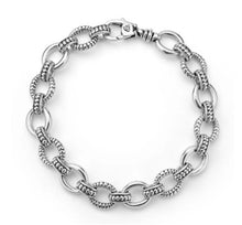 Load image into Gallery viewer, LAGOS Sterling Silver Fluted Oval Link Bracelet
