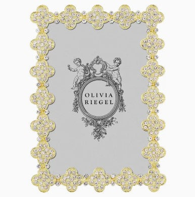 4x6 Pave Clover Gold Frame
