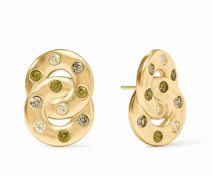 Shades of Jade Rainbow Infinity Earring