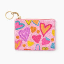 Load image into Gallery viewer, Beaded Zip Pouch Wallet
