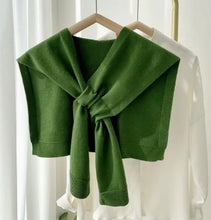 Load image into Gallery viewer, Knitted Crossed Solid Shawl
