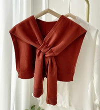 Load image into Gallery viewer, Knitted Crossed Solid Shawl

