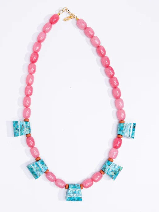 Turquoise Trapezoids Necklace