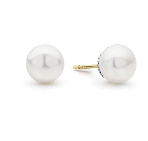 Sterling Silver 8mm Luna Pearl Earring
