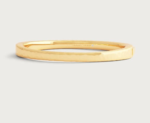 Gold Farrier Medium Hinged Bangle