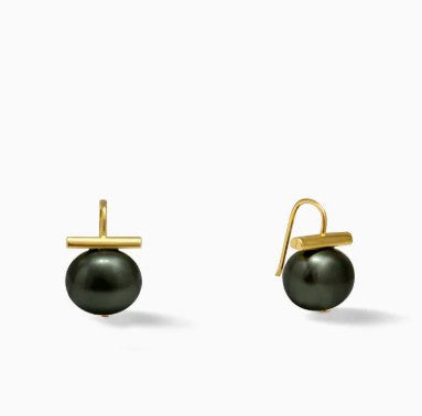 Medium Caviar Pebble Pearl Earrings