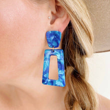Load image into Gallery viewer, Kennedy Cobalt Blue Earrings

