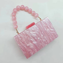 Load image into Gallery viewer, Pearl Acrylic Beaded Clutch
