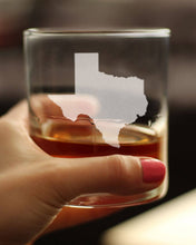 Load image into Gallery viewer, State of Texas Whiskey Rocks Glass - 10 oz.
