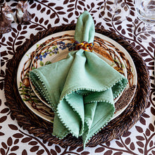 Load image into Gallery viewer, Berry Trim Watercress Napkin
