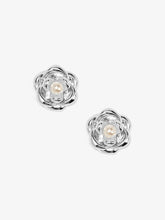 Load image into Gallery viewer, Camellia Pearl Stud Earring
