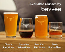 Load image into Gallery viewer, Longhorn Pint Glass for Beer - 16 oz.
