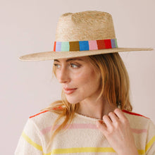 Load image into Gallery viewer, Confetti Stripe Palm Hat
