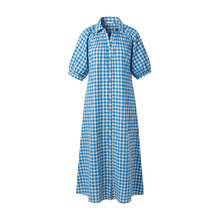 Load image into Gallery viewer, Blue Bay Gingham Oasis Dress
