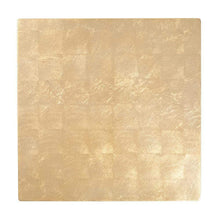 Load image into Gallery viewer, Square Gold Leaf Lacquer Placemat, Set of 4
