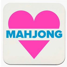 Heart Mahjong Coasters