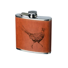 Load image into Gallery viewer, Pheasant Leather Hip Flask
