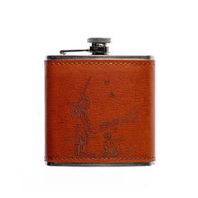 Load image into Gallery viewer, Shooting Leather Hip Flask
