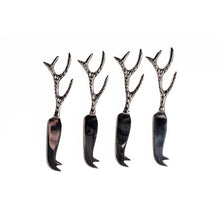 Load image into Gallery viewer, Antler Set of 4 Mini Cheese Knives
