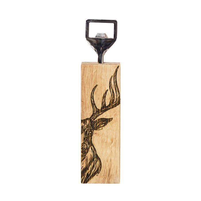 Cole & Co Stag Oak Bottle Opener