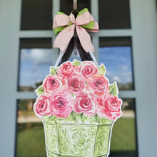 Load image into Gallery viewer, Garden Party Roses Door Hanger
