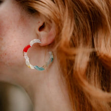 Load image into Gallery viewer, Technicolor Posey Hoops
