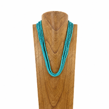 Load image into Gallery viewer, Multi Strand Turquoise Beaded Necklace
