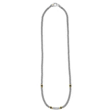 Load image into Gallery viewer, Black Caviar Two-Tone Black Ceramic Caviar Diamond Necklace
