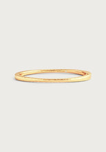 Load image into Gallery viewer, Gold Farrier Thin Hinged Bangle
