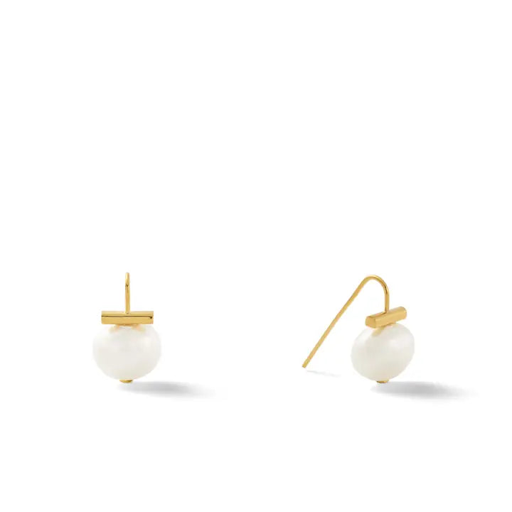 Baby Pebble Pearl Earrings